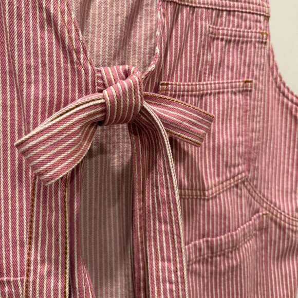 Damson Madder Pink Stripe Denim Vest - Picture 5 of 7
